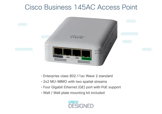 Cisco CBW145AC-E point d'accès réseaux locaux sans fil 867 Mbit/s Gris Connexion Ethernet, supportan_3