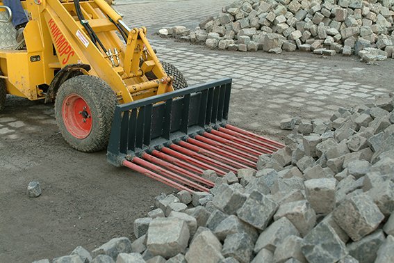 Fourche à pavés pour pavage KM 80/90 Knikmops Rollmops - diverses largeurs disponibles_3