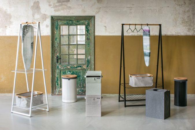 Portant pour vêtements Linn -Small - White - Barre en bambou pour suspendre, aérer ou faire sécher des vêtements_3