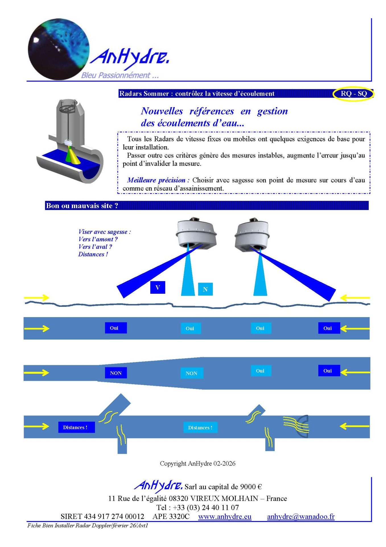 Radar de vitesse d'écoulement Sommer RG-30 - mesure Doppler pour cours d'eau et torrents_3