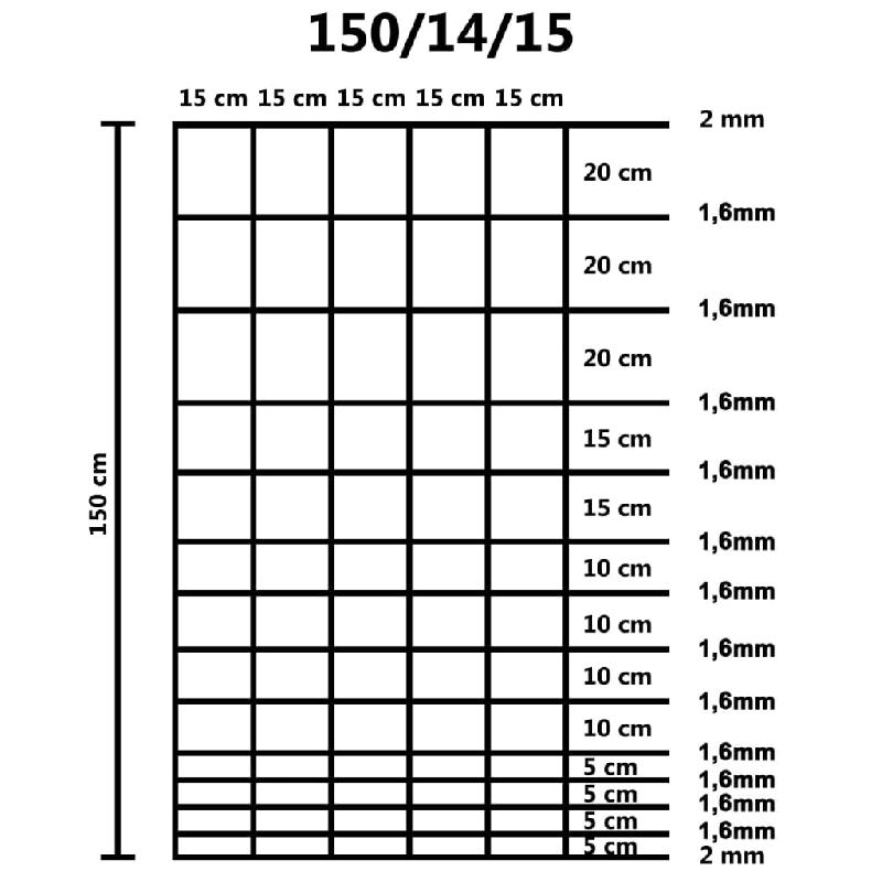 Vidaxl clôture de jardin acier galvanisé 50 m 150 cm argenté 149507_3