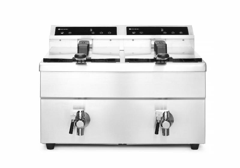 Friteuse à induction avec robinet de vidange 2x8L 230V HENDI_3