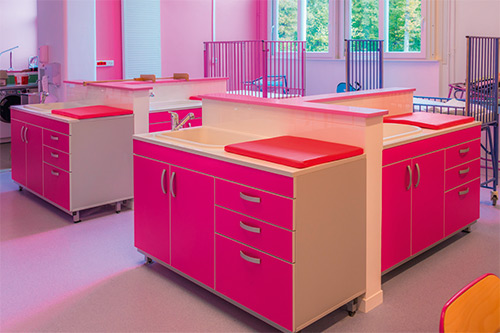 Paillasse puériculture économique 1500 x 750 x 900 mm - Réf SPE 9153 - BIOLAB_3