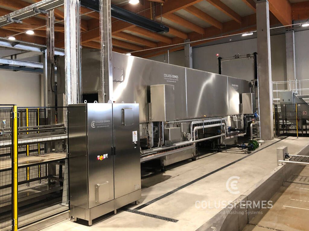 Laveuses industrielles alimentaires Colussi Ermes - Lavage bacs et caisses - Jusqu'à 120 caisses/heure_3
