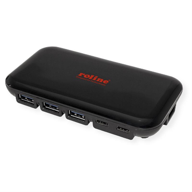 ROLINE Hub USB 3.2 Gen 2, 7 ports, (3x type C + 4x type A)_3