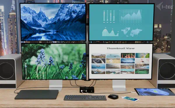 Thunderbolt5 Quattro Display Docking Station, 5x USB, 2.5 GLAN + Power Delivery 140W_3