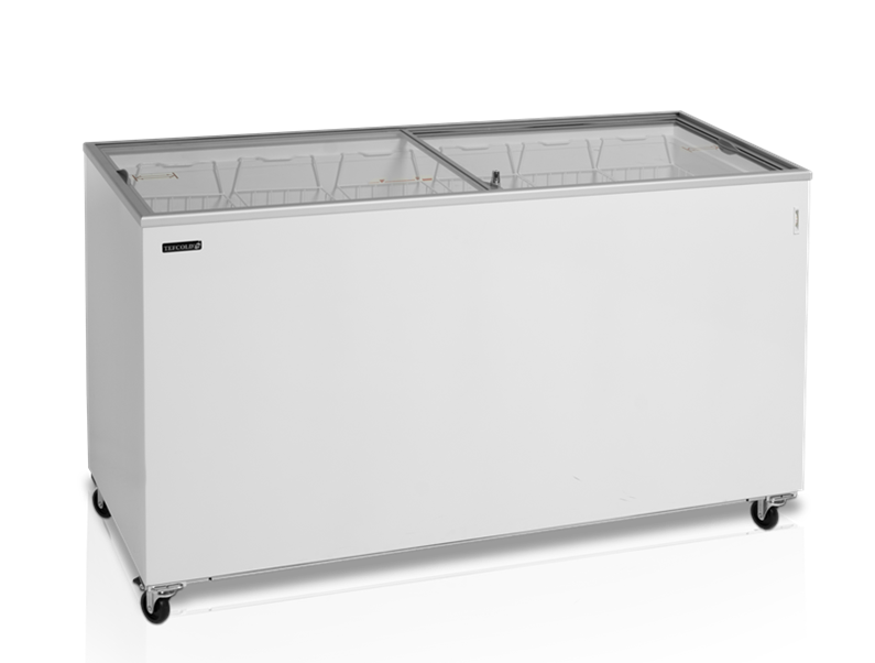 Congélateur coffre vitres plats - 255L - Thermomètre - Classe énergétique D_3