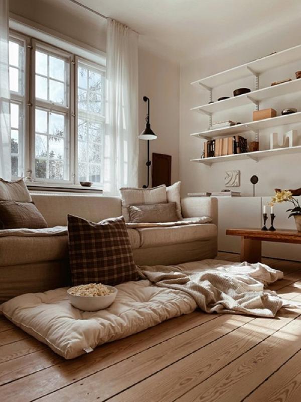 Lit Futon Standard Bed in a Bag - Couleur Naturel - Lit d'appoint compact avec matelas dépliable 70x190cm_3