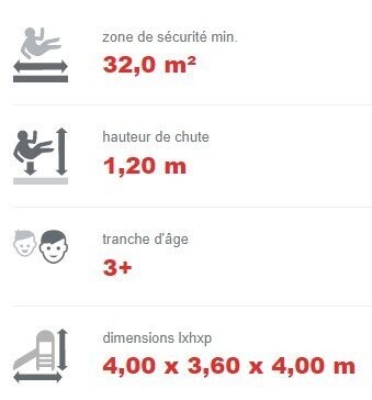 Pyramide à cordes pour aire de jeux - Hauteur 3m60 - Conforme EN1176 - Référence BT16059_3