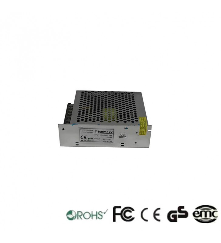 Alimentation 12V continu - 100W - 8.3A - Tecmo - Référence 12V100W - Structure en aluminium_3