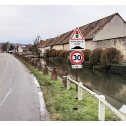 Panonceau passage pour piétons surélevé M9d - WP Signalisation - conforme aux normes NF et CE_3