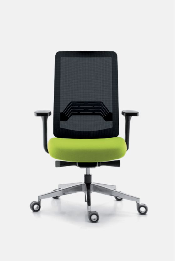 Wi-Max - fauteuil ergonomique pour bureau avec dossier résille ou tapissé et coques noires ou blanches_3