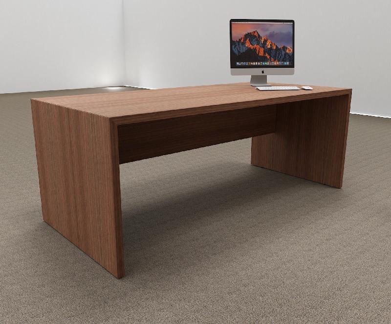 Bureau de direction T45 version droite - Quadrifoglio. - 200, Noyer Canaletto_0