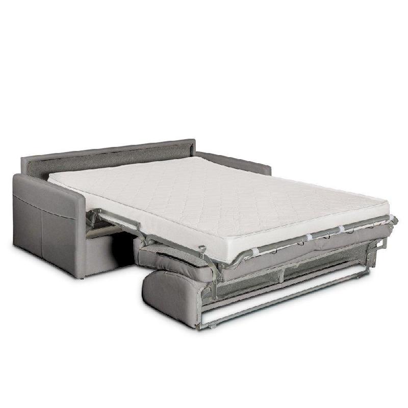 Canapé-lit CUBE convertible express 140cm - Matelas 16cm Nabucka gris clair - Fabrication italienne_3