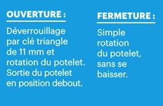 Système d'amovibilité pour potelets SERRUBLOC - Ø76, 90, 102 et 114 mm - auto-drainant et finition galvanisée_3