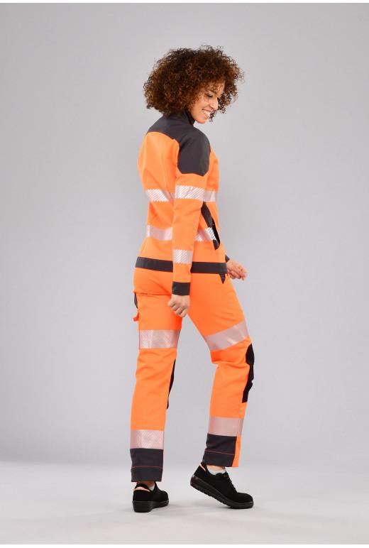 Pantalon haute visibilité femme Visiofit - Réf. 705*HVO - Classe 2 ou 3 - Renforts Cordura® et multipoches_3