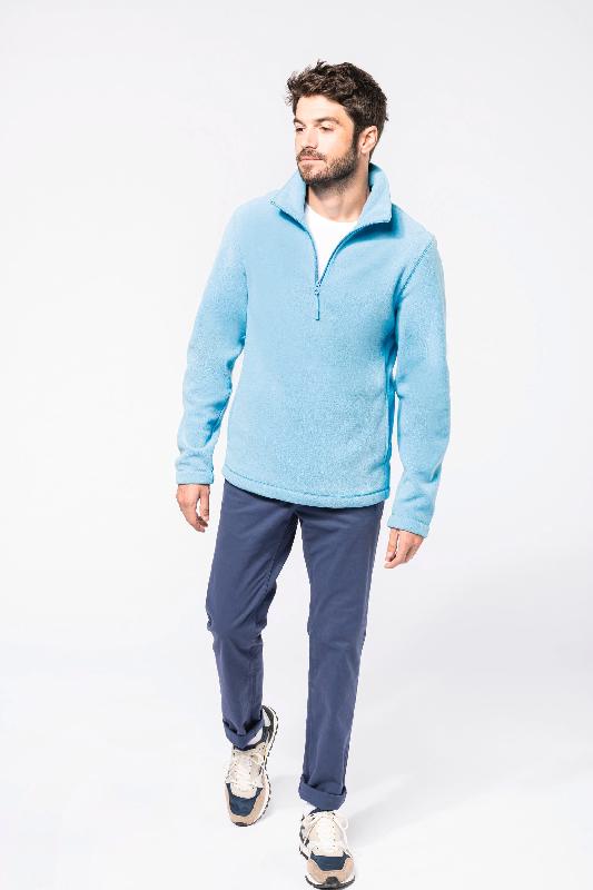 Enzo - Micropolaire col zippé homme - Kariban - Réf: K912 - 100% polyester antiboulochage_3