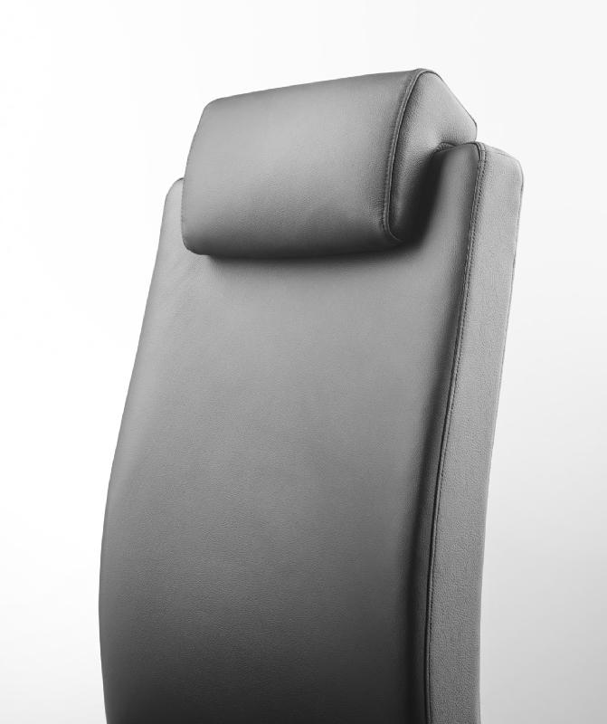 Fauteuil de direction en cuir Bost - Sokoa - cuir noir, Oui_3