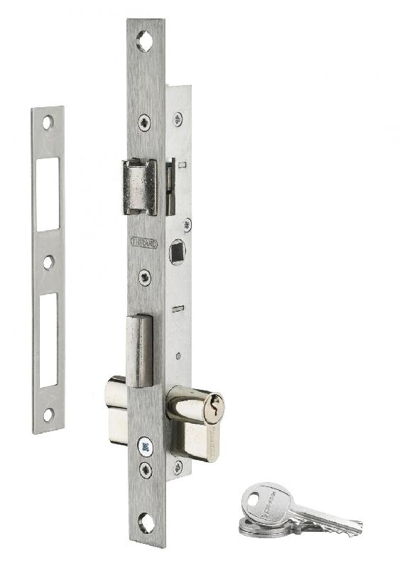 Serrure encastrée THIRARD - cylindre standard nickelé 30x30 mm - axe 10.5 mm_3