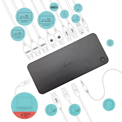 USB 3.0 / USB-C / Thunderbolt, 3x 4K Docking Station + Power Delivery 100W_3