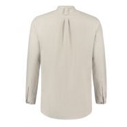 Chavi Warm Grey - Veste de cuisine contemporaine pour homme - Lin de haute qualité - Manches longues retroussables_3