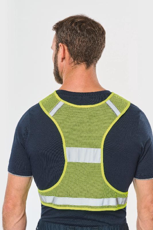 Gilet en filet fluorescent respirant - WKP705 - Norme EN13356:2001 - Bande réfléchissante 3M Scotchlite_3
