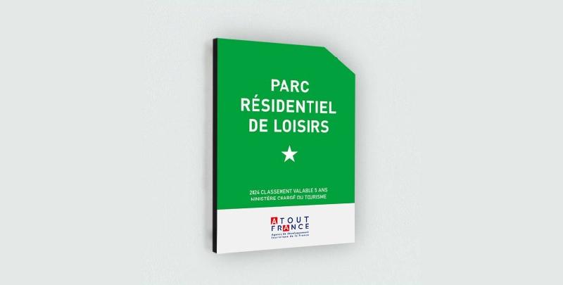 Panonceau parc résidentiel de loisirs - Plaque aluminium dibond 308x420mm - Protection antigraffiti et anti UV_3