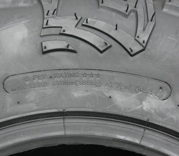 Quad tyres 26x9-12, 6ply, ATV tires, 7psi, E marked, road legal tyres - set of 2_3