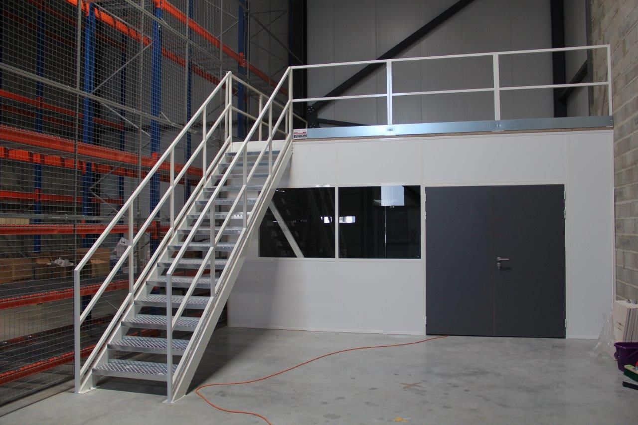 Mezzanine industrielle - plateforme de bureau certifiée EN1090 - portée jusqu'à 8m - charge 1T/m² - fabriqué en France_3