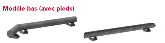 Guide-roues galvanisé à chaud - Positionnement précis des véhicules sur quai de chargement/déchargement - Modèles penchés et droits disponibles_3