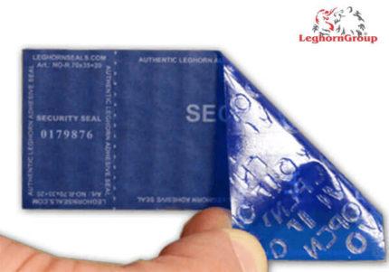 Étiquettes de sécurité VOID sans résidu - LeghornGroup - inviolables avec double numérotation et différentes tailles_3