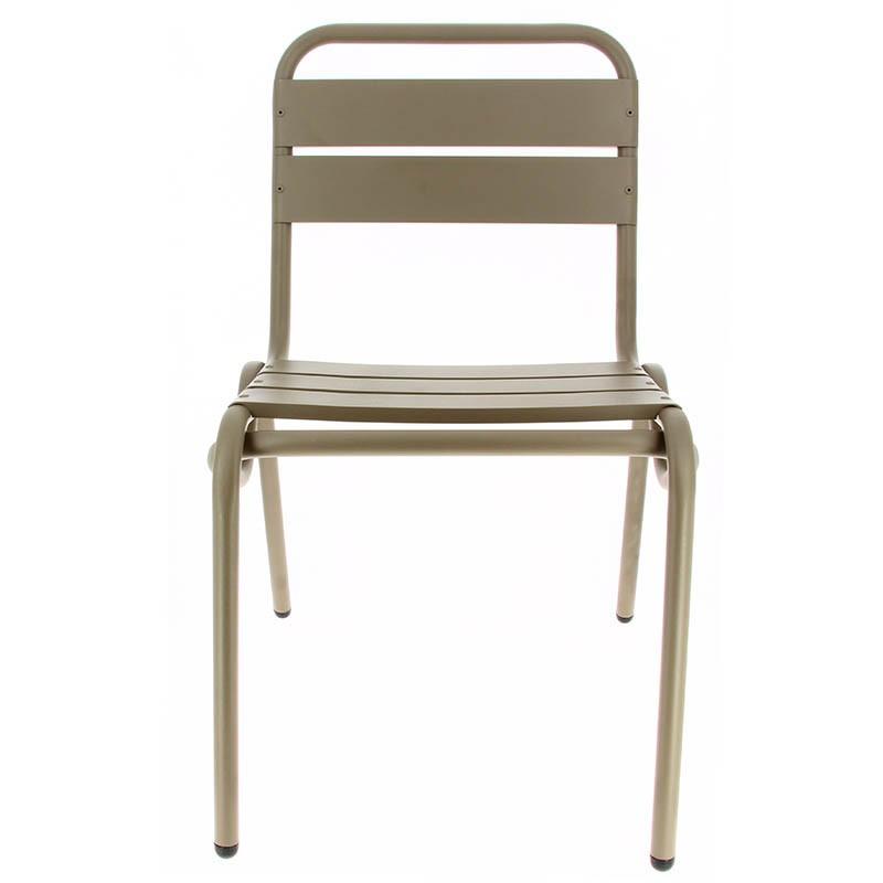 Chaise aluminium Avignon - MARRON_3