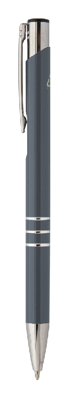 Stylo en aluminium recyclé - encre bleue - couleur gris foncé - poids 7g_3