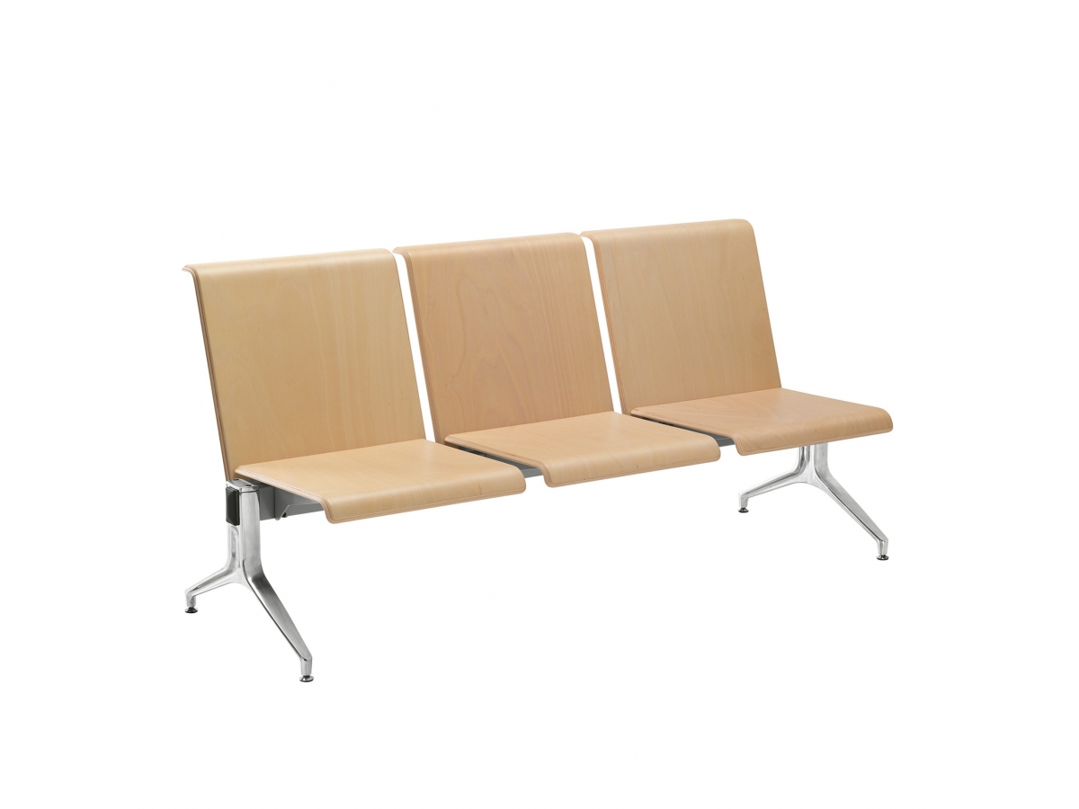 Siège sur poutre de 3 places - LINATE - pour grands espaces à forte affluence_3