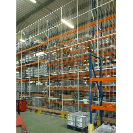 Cloison grillagée OmniMetal - délimitation et sécurisation des zones de stockage avec options de portes ou sas_3