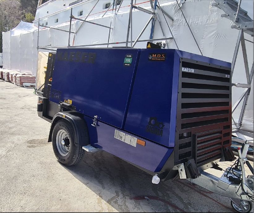 Compresseur mobile de chantier KAESER M125A1 - 11500 l/mn - Moteur Diesel DEUTZ TCD - Pression 7-14 bar_3