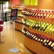 2033 - Porte-visuel de comptoir A4 incliné - Afix Diffusion - Hauteur totale 135 cm_3