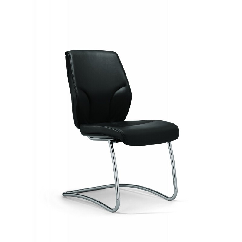 Fauteuil de direction Giroflex 64 Manager - haut dossier en cuir avec appuie-tête et mécanisme synchrone Organicmove_3
