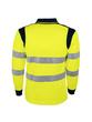 Polo haute visibilité jaune bicolore - 100% polyester bird-eye - 150g/m2 - Normes EN ISO 13688 et EN ISO 20471_3