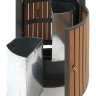 Poubelle extérieur tri sélectif 2×39 L - Look bois - OFFERT : 250 sacs de 110 L_3