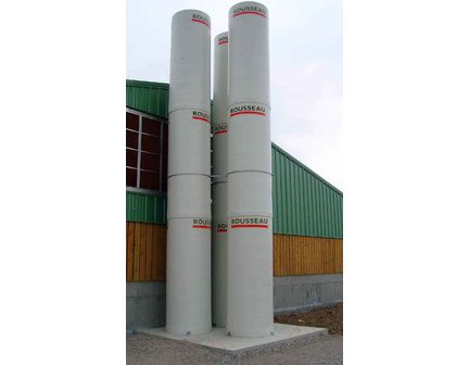 Cheminée d'extraction d'air - fibre de verre et résine polyester - diamètre 1000 mm - longueur 2500 mm - pour bâtiment d'élevage_3