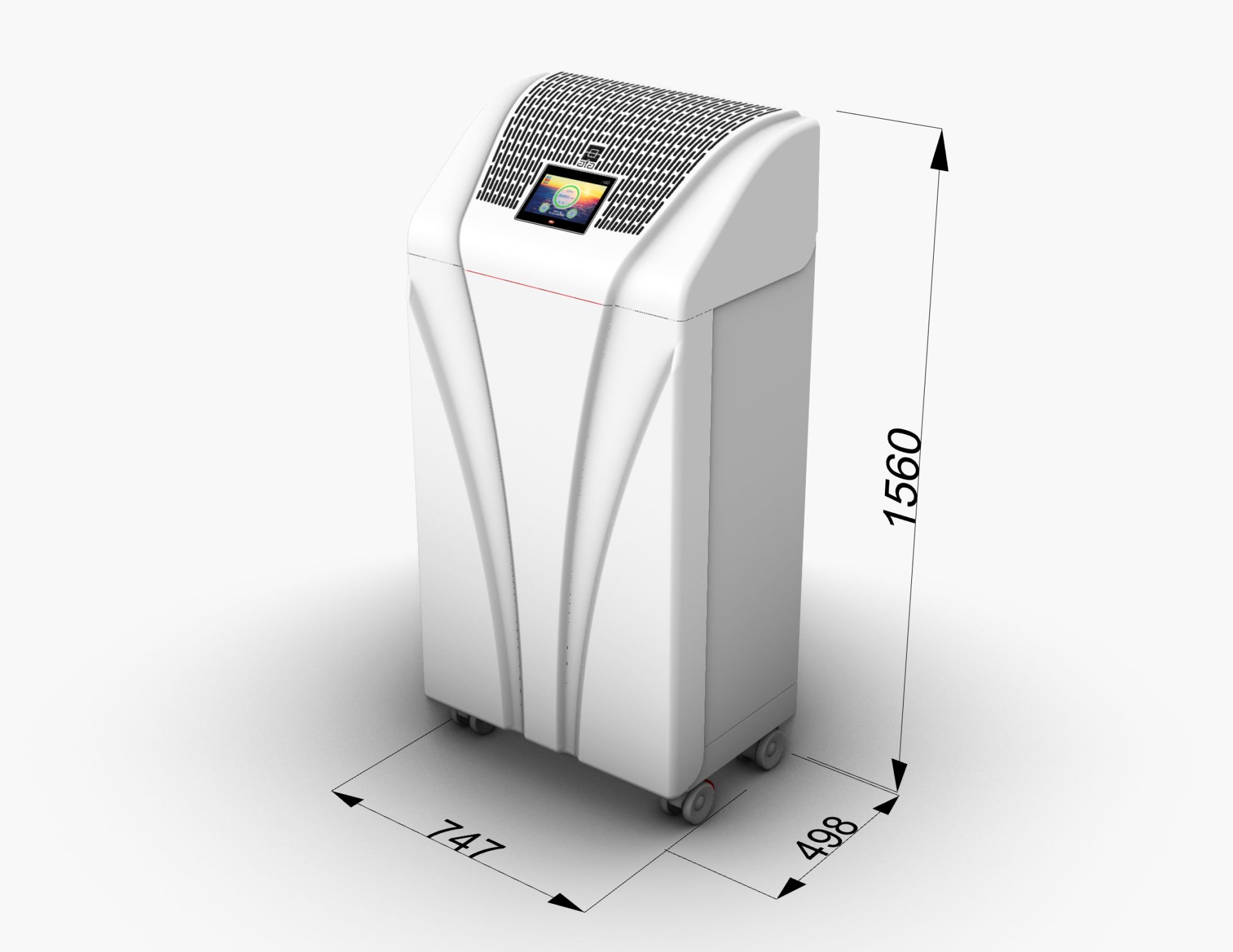 Système mobile de traitement de l’air conforme aux normes NFS 90-351
