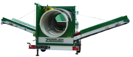 Cribleur trommel Zemmler MS 1600 - Compact et polyvalent, 3 fractions_3