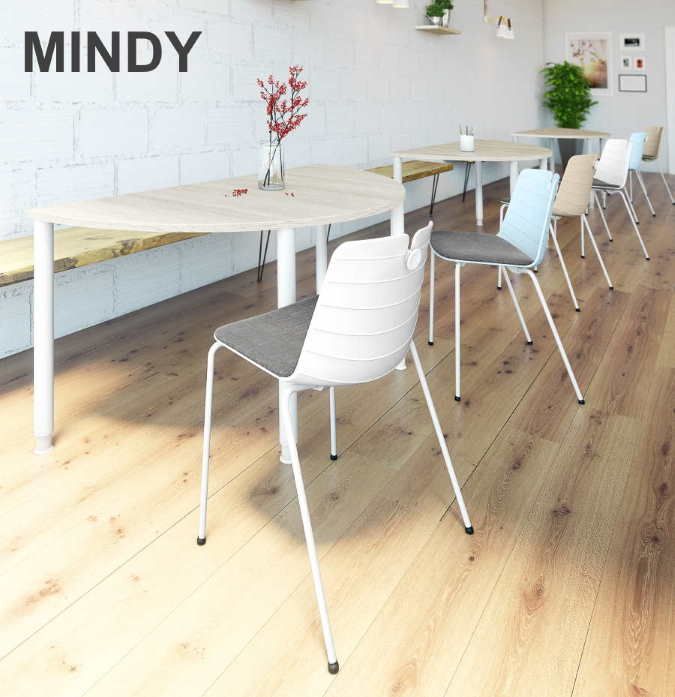 Chaises empilables Mindy et Mork - 2 gammes polyvalentes avec design et options variées_3