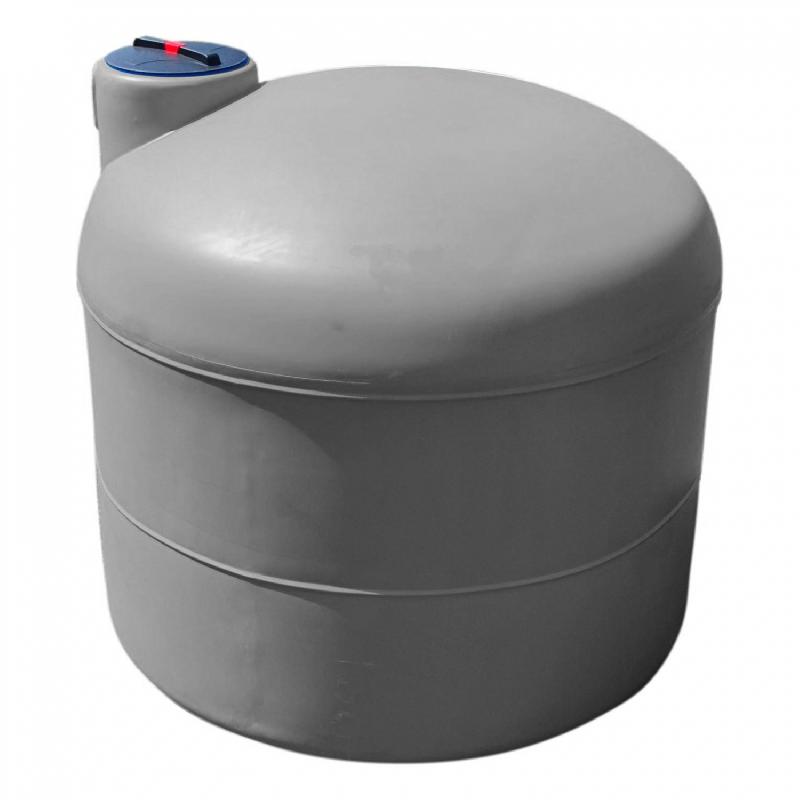 Cuve 500l Aérienne De Récupération D'eau - Réservoir Cylindrique Gris - Elbi Pa500_3