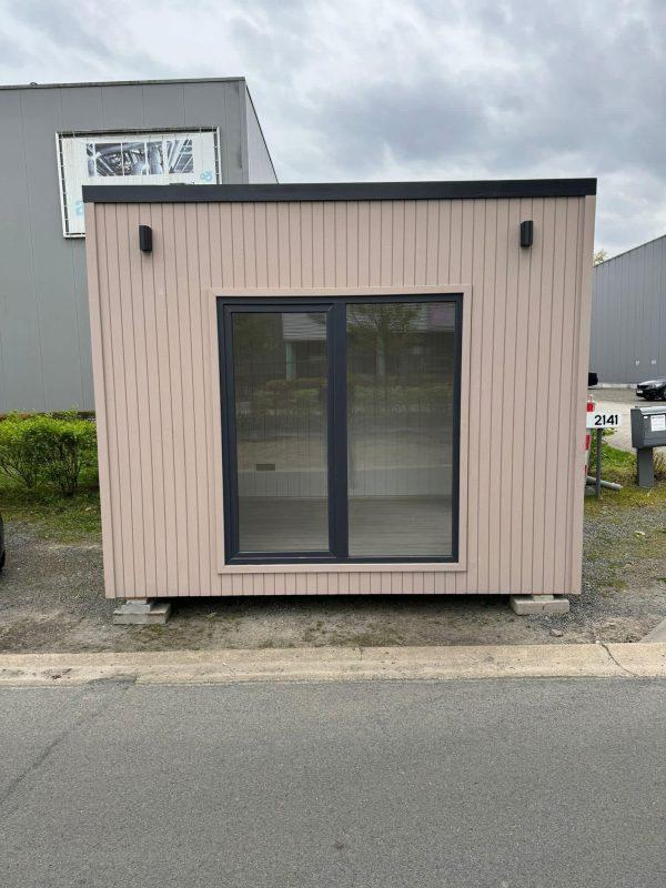 Module isolé 10 m² - espace indépendant lumineux avec bardage composite sable et triple vitrage_3