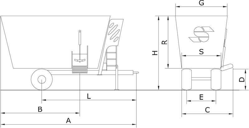 Vm2 10 s - mélangeuse agricole - supertino - poids à vide 5050kg_3