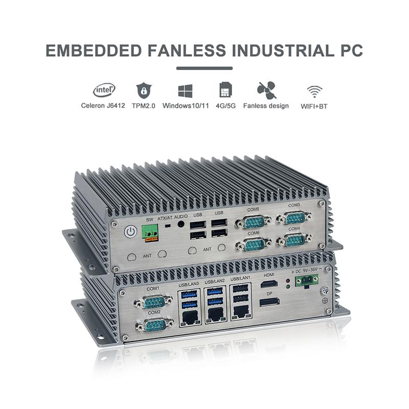PC industriel fanless pour automatisation, supervision et edge computing - Monolith-2000CA - Intel® Elkhart Lake Celeron® J6412 / Atom® X6425E, 3 x LAN, RS-232/422/485_3