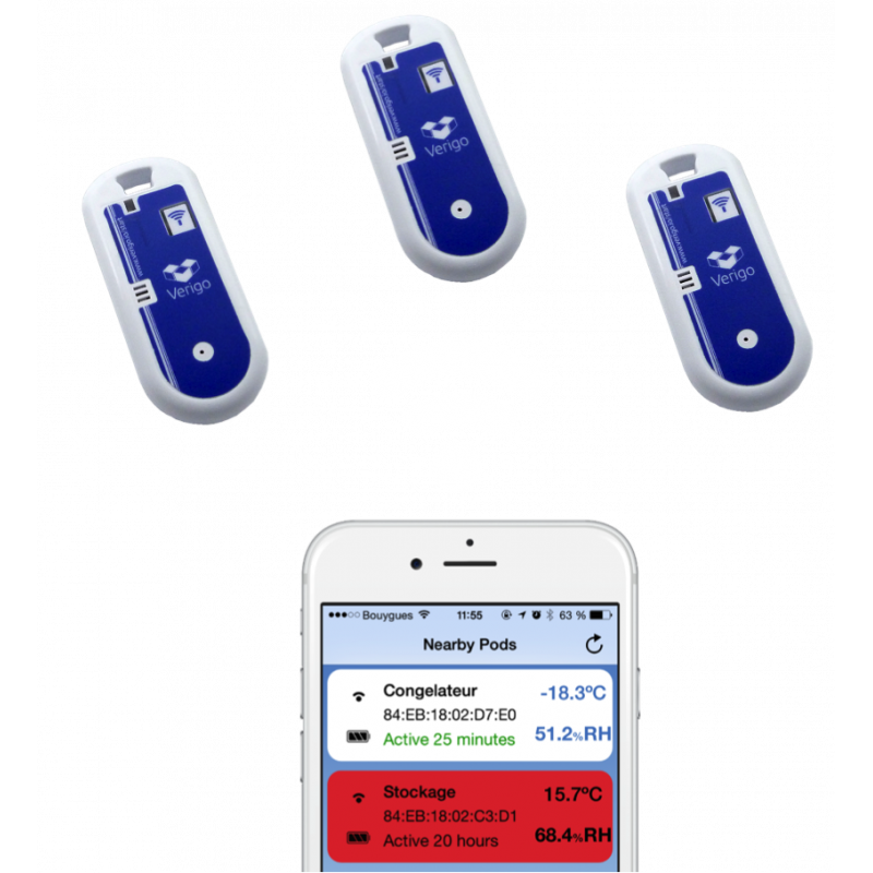 POD Verigo - Enregistreur de température Bluetooth avec stockage cloud privé et sécurisé_3