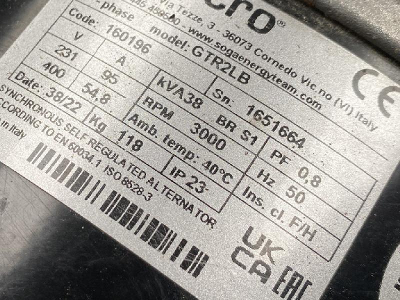 Groupe électrogène portable NC Génératrice 38kVA AV - 230V/95A - 400V/54.8A - En occasion_3